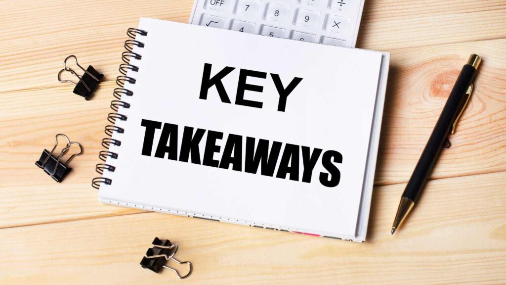 key takeaways