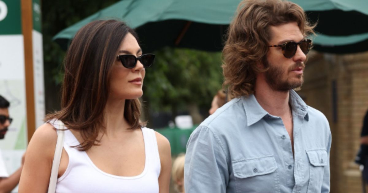 Andrew Garfield Sports Shaggy New Look as He and Monica Barbaro Cozy Up at Wimbledon