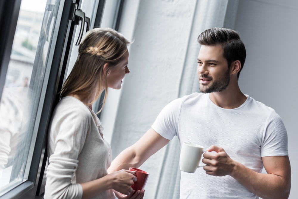 couple talking
