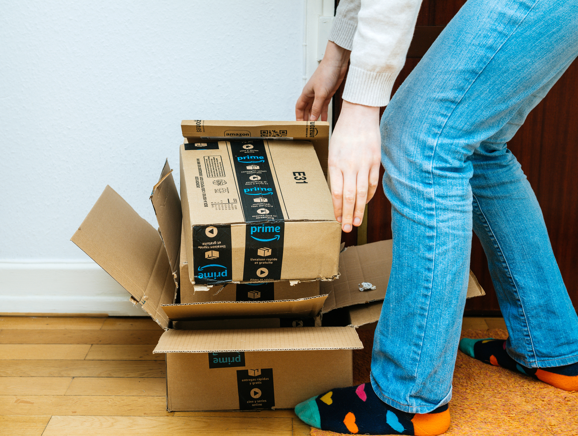 Amazon Cardboard boxes