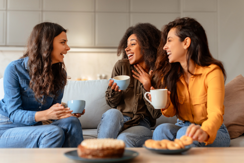 woman friends talking