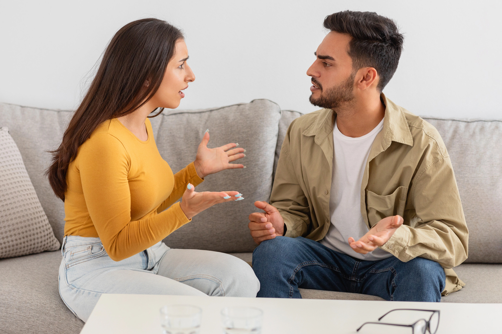 couple talking