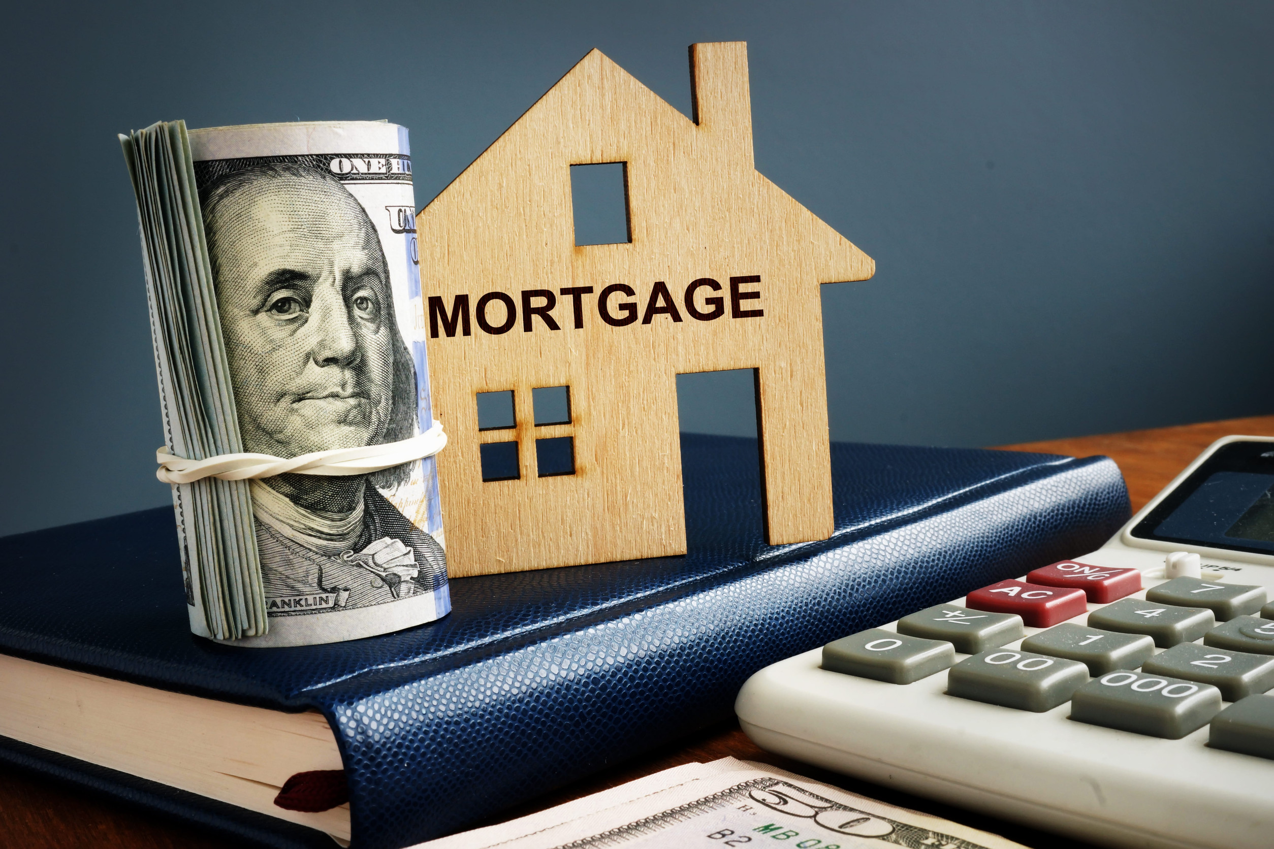 Mortgage written on a model of home.