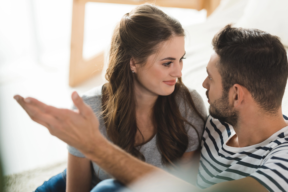 couple talking
