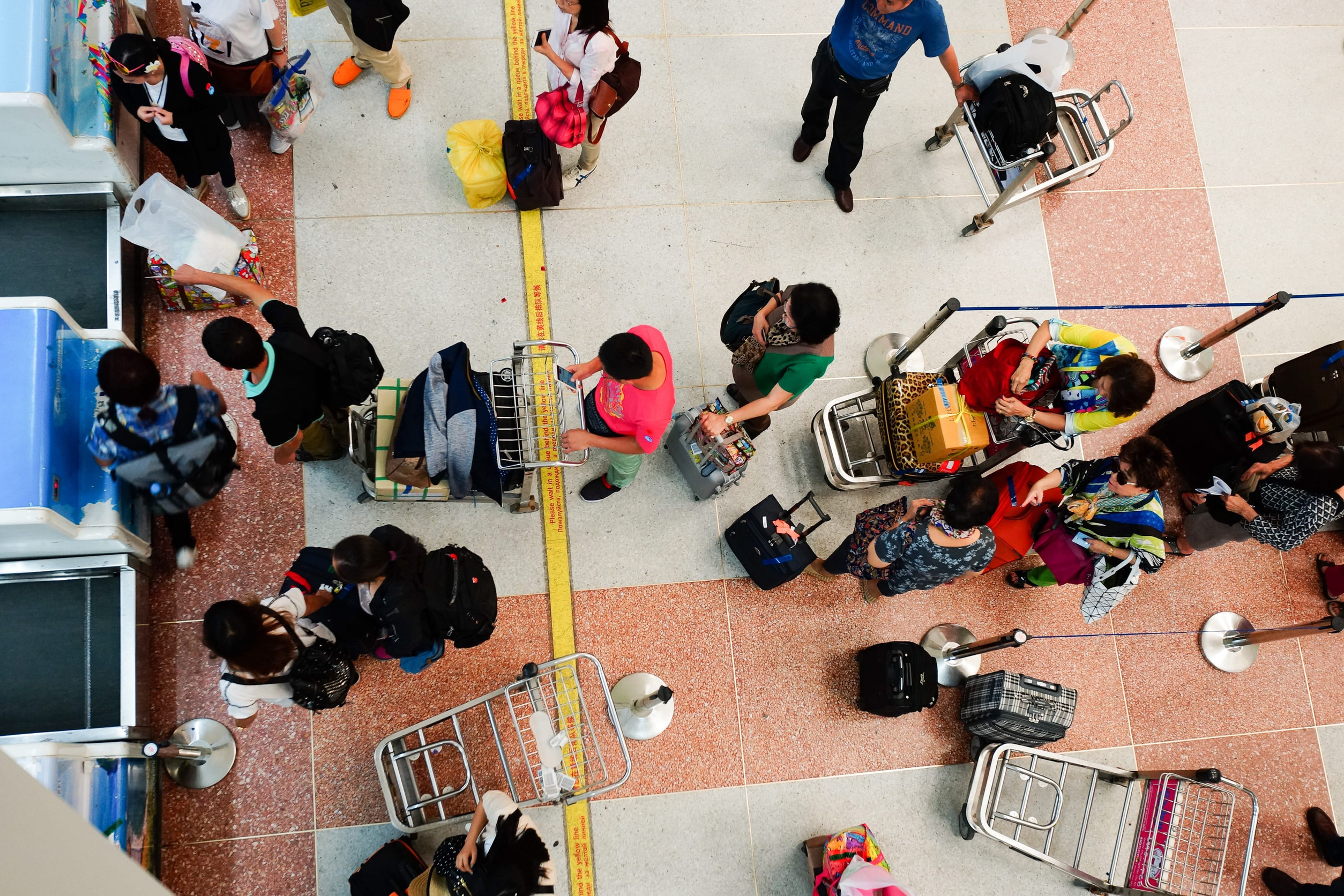 PHUKET, THAILAND, - NOVEMBER 06, 2015: interior of Phuket International Airport. The airport plays a major role in Thailand's tourism industry, as Phuket Island is a popular resort destination.
