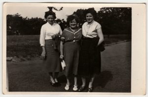 THE CZECHOSLOVAK SOCIALIST REPUBLIC - CIRCA 1960s: Vintage photo shows women outdoors.