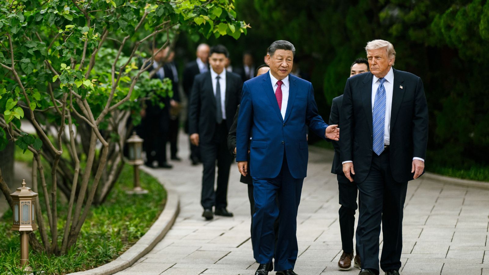President Donald Trump hosts Chinese President Xi Jinping