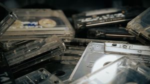 close-up-shot-of-cassette-tapes-